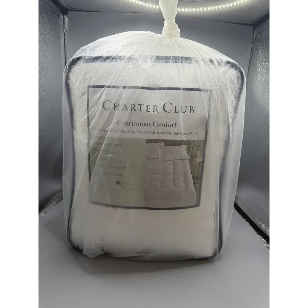 Charter Club Pillowtop QUEEN Mattress Pad White $270